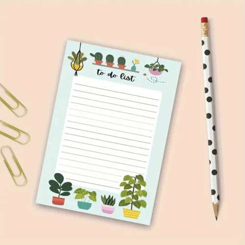 Plant Lover's Daily Planner Notepad