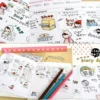 6pcs Little Red Rider Stickers