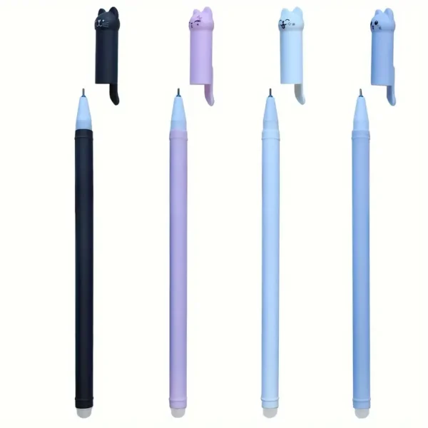 24 Pack Cat Themed Erasable Gel Pens