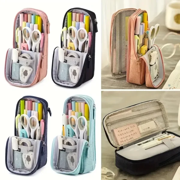 Random Large Capacity Oxford Cloth Pencil Case