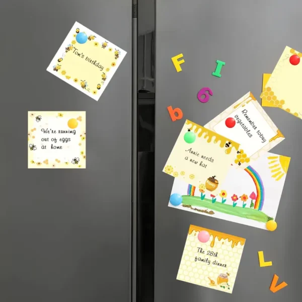 9pcs Bee Themed Sticky Note Pads