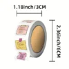 1 Roll/500 Sheets Bible Sticky Notes Roll Stickers